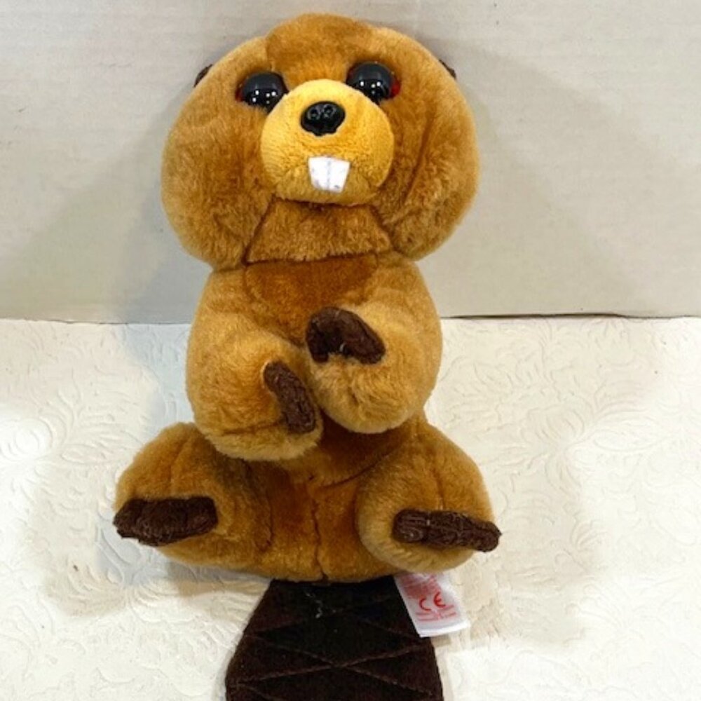 Velve Ty "Richie" The Beaver Brown Plush Soft Toy Animal Small 7"